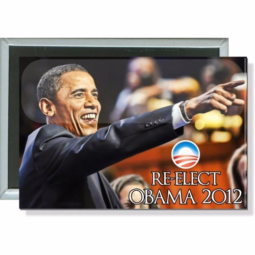 Re-Elect Obama 2012, Political Button