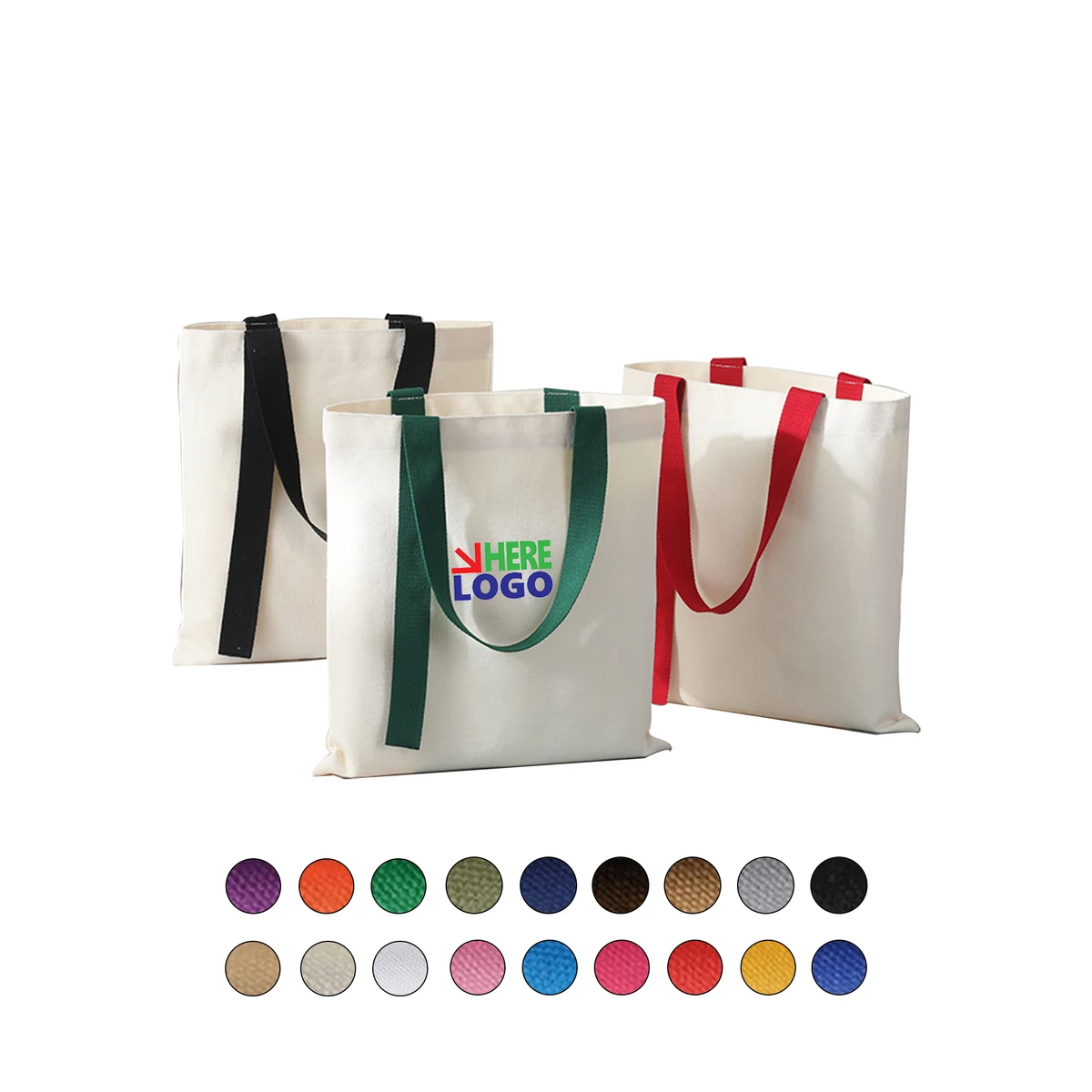 Durable Canvas Handcarry Bag, custom tote bag with logo imprint 1