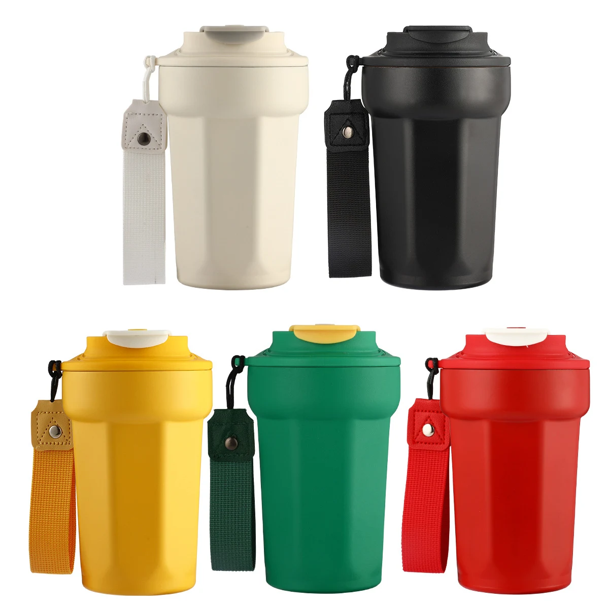 15 oz Vacuum Insulated Cup W/ Handle Strap 1
