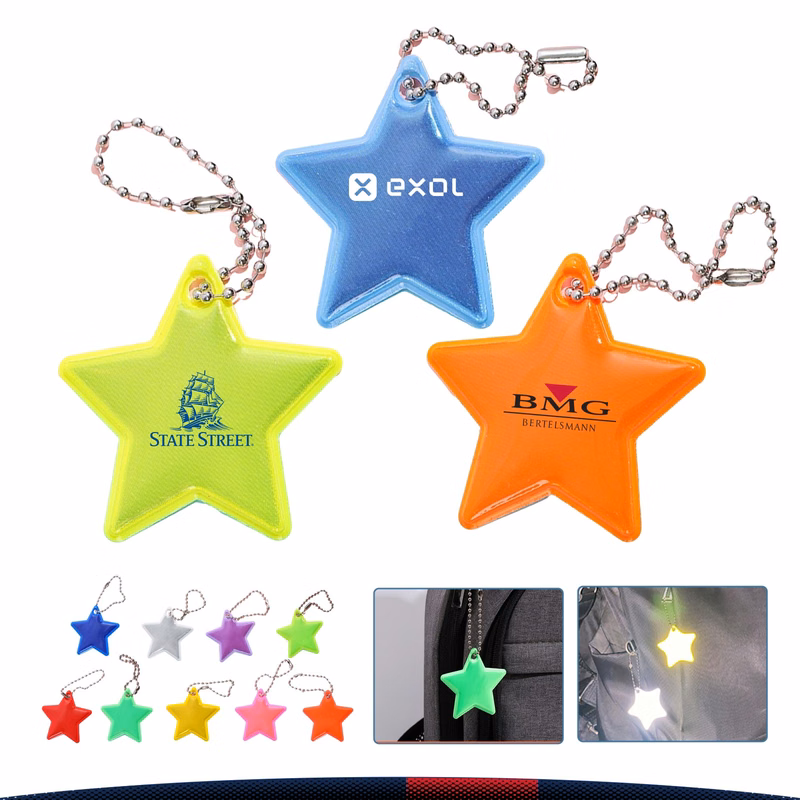 Twinklite Star Shaped Safety Reflective Pendant