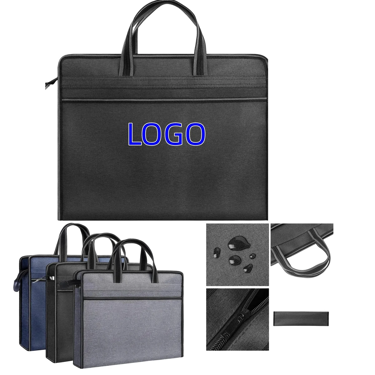 Oxford Zippered Document Bag 1