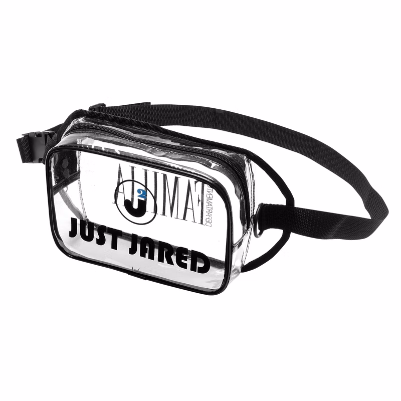 Two Zippered Clear Fanny Pack
