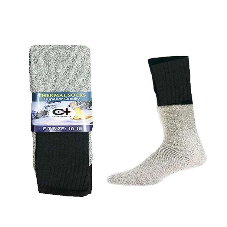 Adult Thermal Socks - Black Size 9-11 1