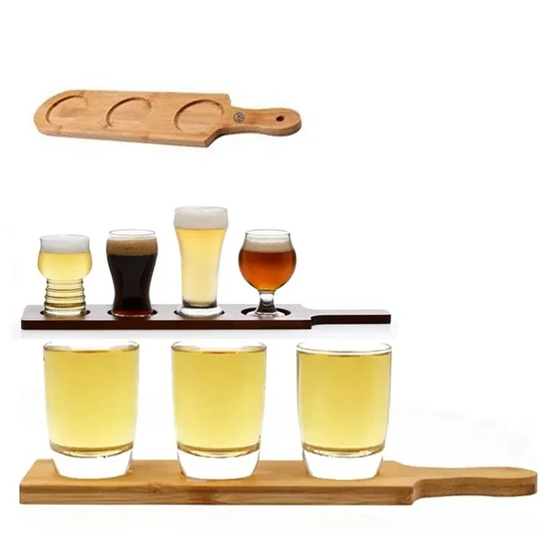 2.7" Dia Base Flight Serving Paddles (Square 3 Slots, 1) 1