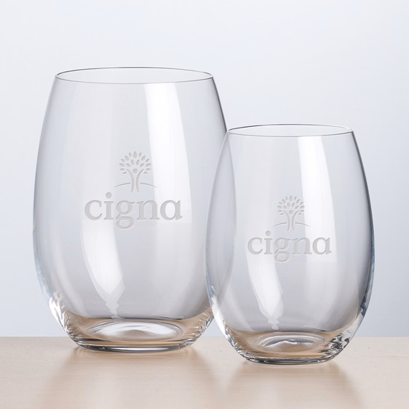 Carlita Stemless Wine - Deep Etch