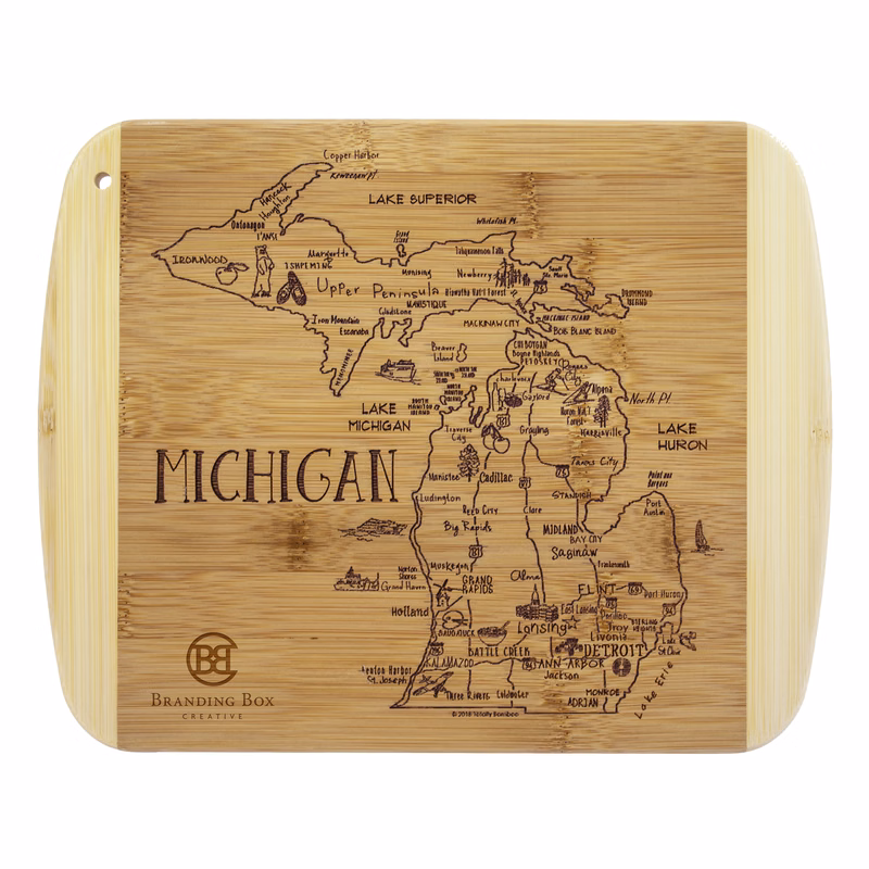 A Slice of Life Michigan Serving & Cutting Board