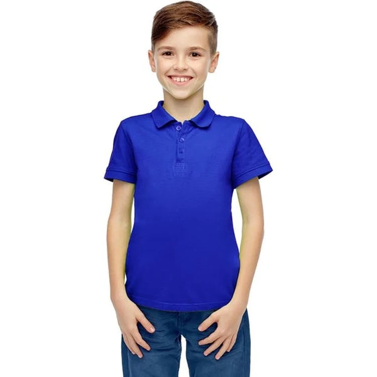 Toddlers Uniform Polo Shirts - Royal Blue Short Sleeve Size 2T - 4T 1