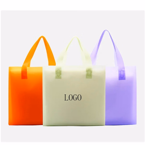 Custom Waterproof EVA 12.6 Inch Frosted Tote Bag — Durable Shopping & Retail Giveaway