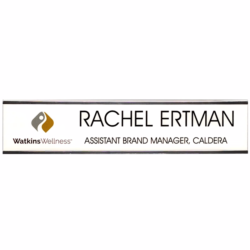 Name Plate Set w/ WallHolder 2 x 10"