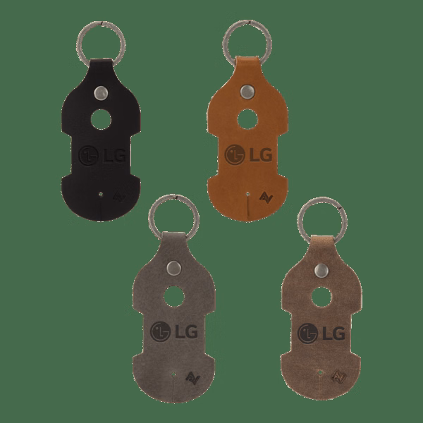 Ryder Leather Earbud Keychain