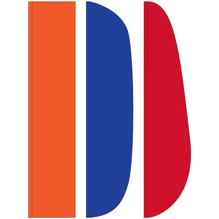 3' x 15' Solid Color Feather Flags 1