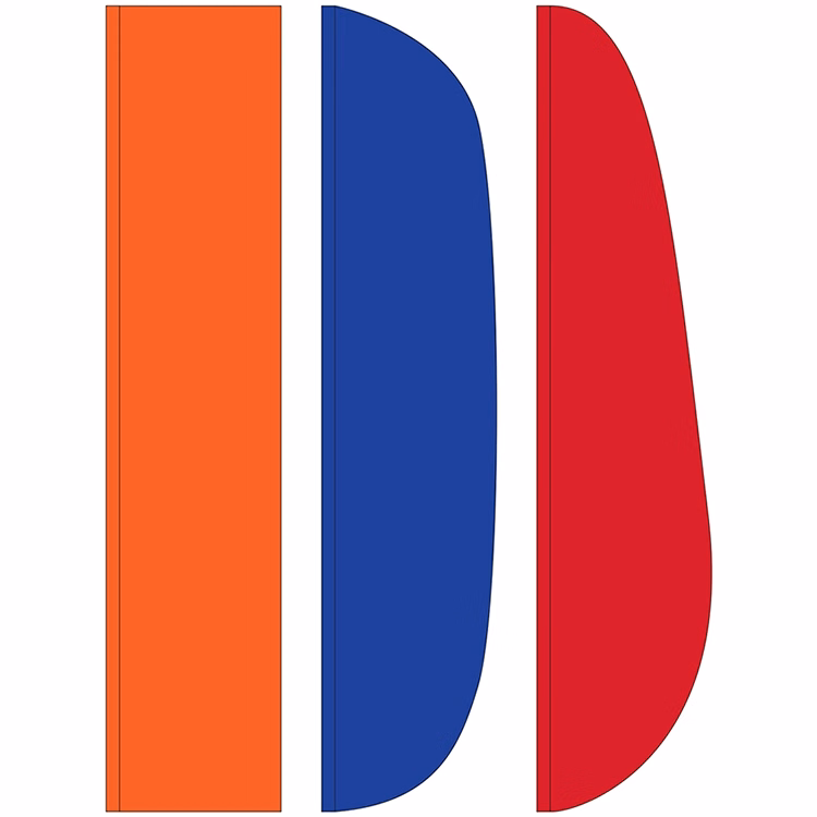 3' x 15' Solid Color Feather Flags