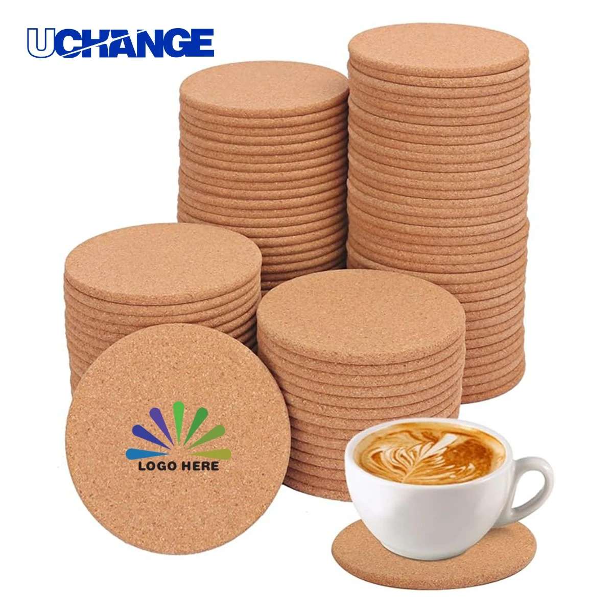 3.94 Inch Cork Coaster Mat for Drinks 1