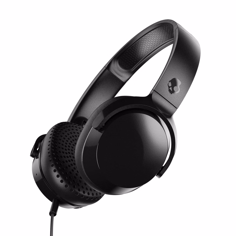 Skullcandy Riff On-Ear Wired Headphones, Convenient for Travel with 3.5mm Plug, Built-in Micropho...