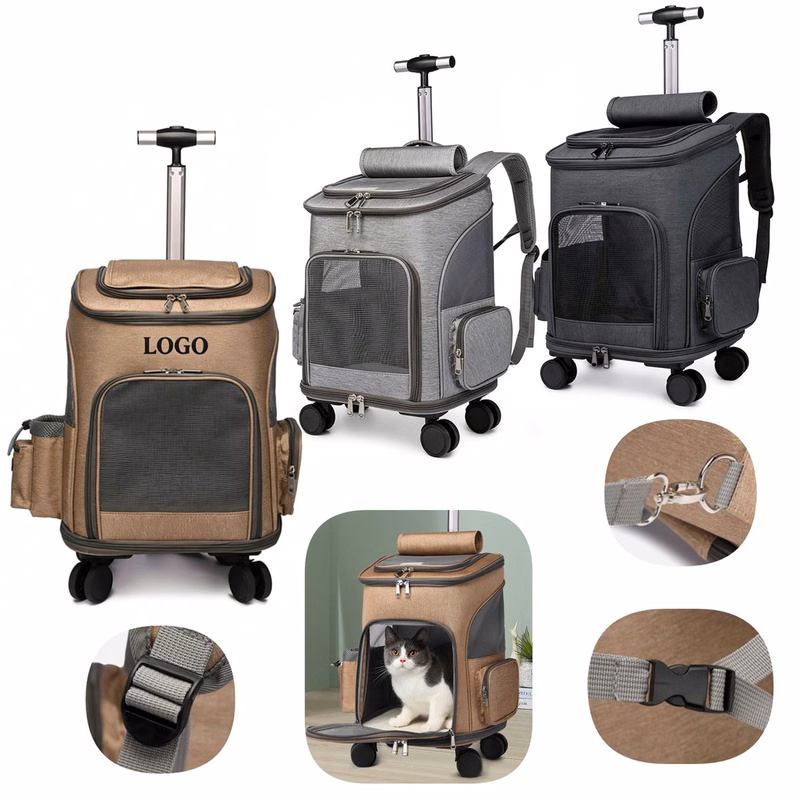 Collapsible Rolling Pet Backpack