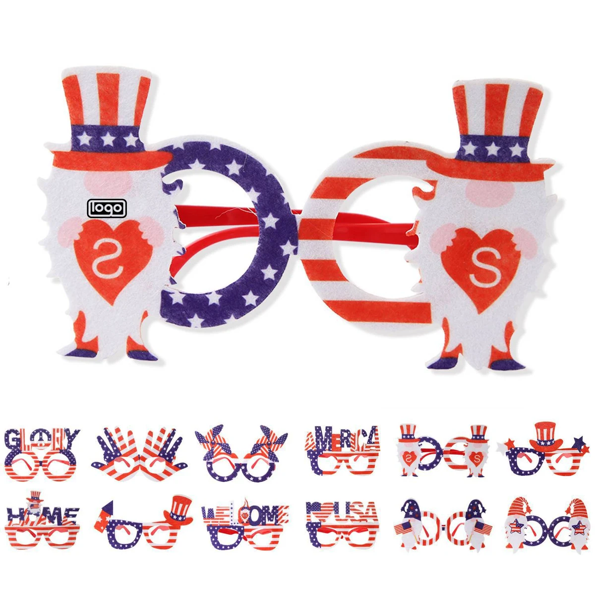 American Independence Day Monogrammed Flag Eyeglass Frame 1