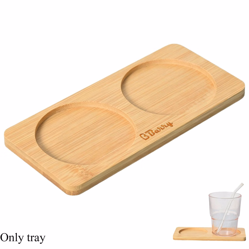 Wooden Rectangular Coaster Tray