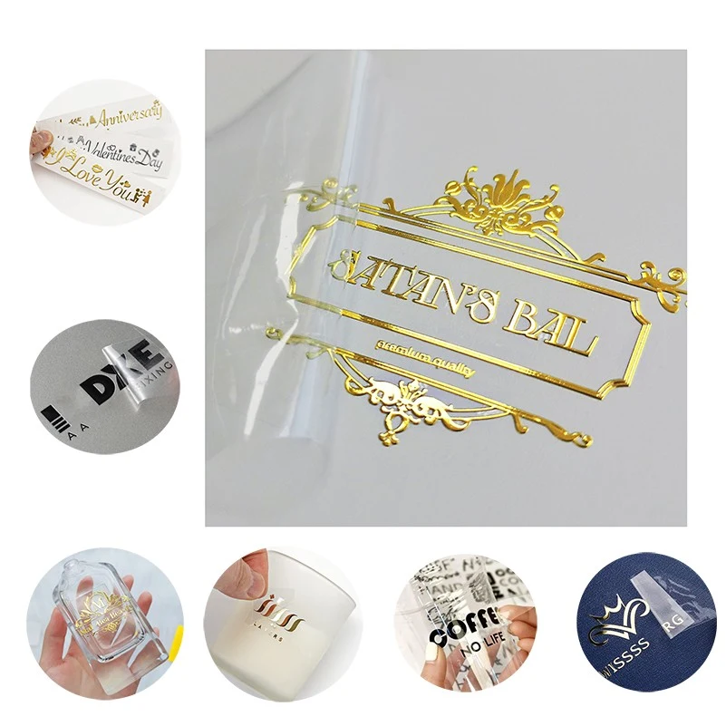 Vinyl Waterproof Car Cup Glass Printing Gold Cold Labels Wrap Paper Foil Rub Uv Transfer Sticker 1