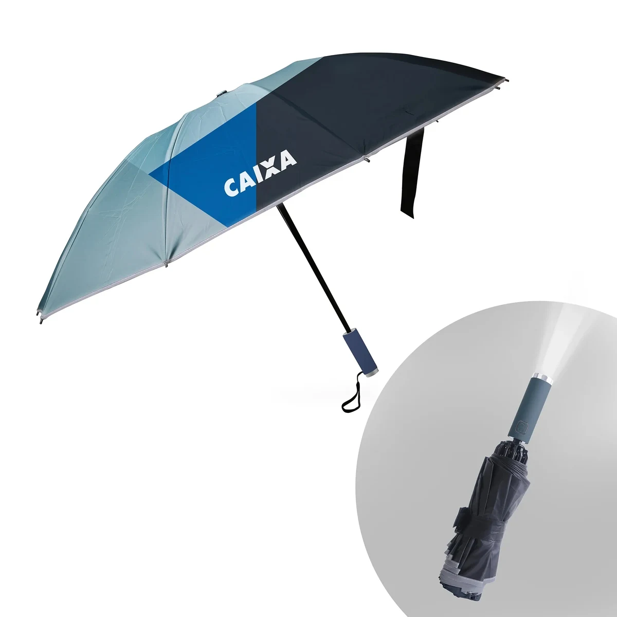 Folding Ten-Panel Umbrella with Light 1
