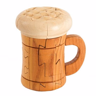 3D Woode Beer Mug Puzzle makes