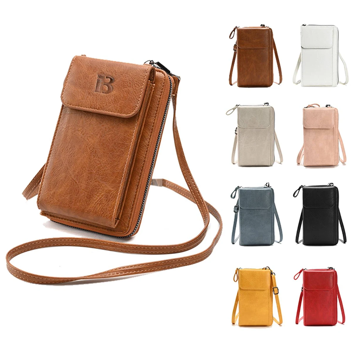 PU Leather Phone Crossbody Purse 1