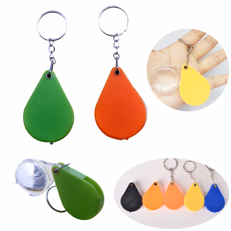 3X Foldable ABS Magnifier Keychain