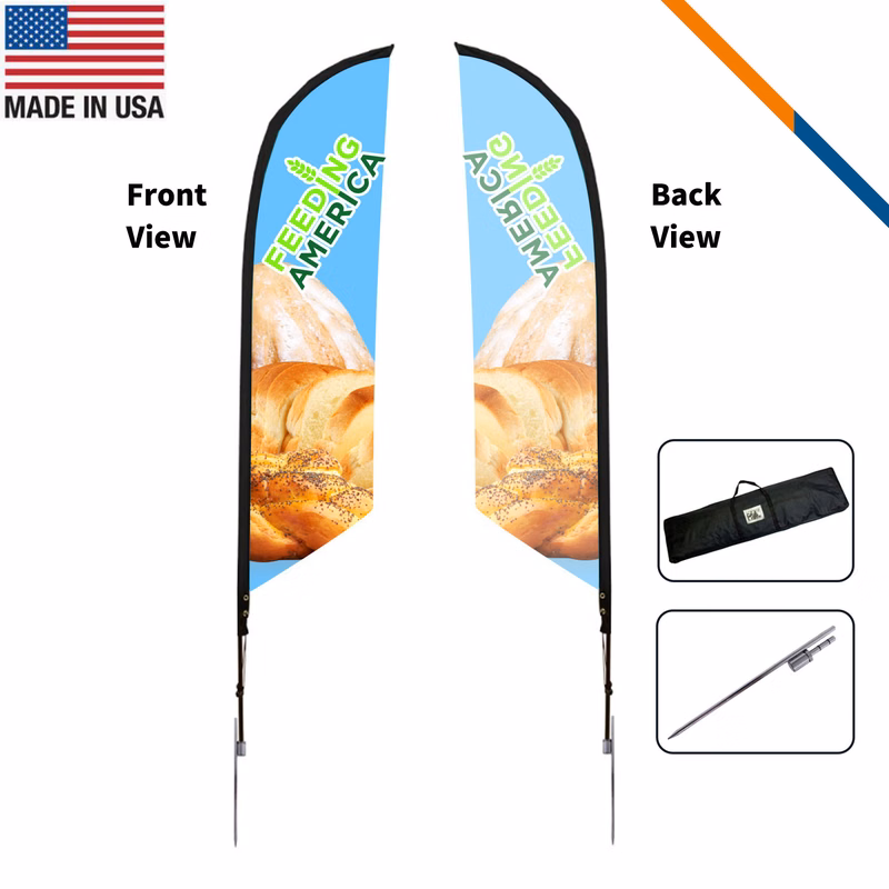 10' Brulo Single-Sided Angle Flag