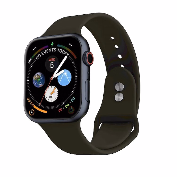 Apple Watch Dual Clasp Bands - Cocoa Silicone 38mm/40mm/41mm
