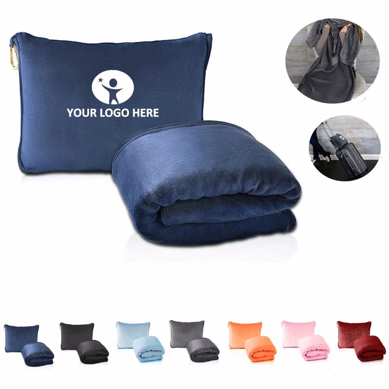 2 In 1 Travel Pillow Blanket