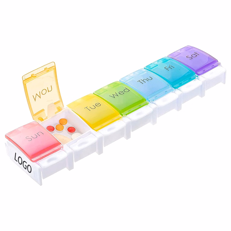 7-Day Pill Weekly Pill Organizer With Large Compartments
