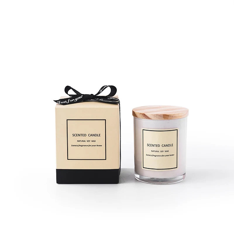 Soy Wax Candle with Bamboo Lid 3 oz 1