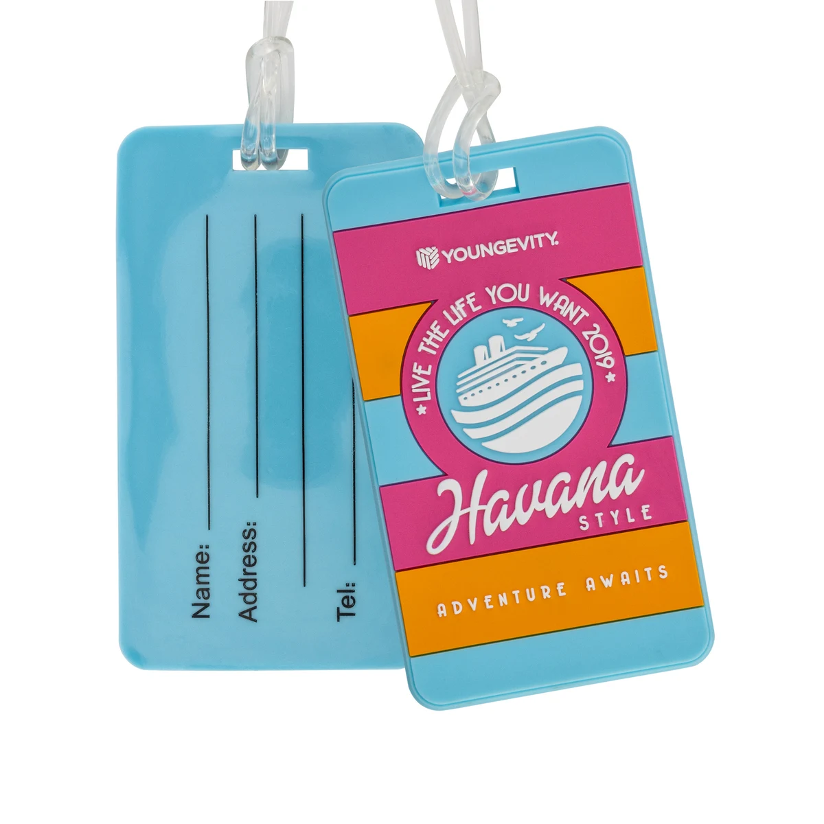 Custom PVC Luggage Tags (Write-on Back) 1