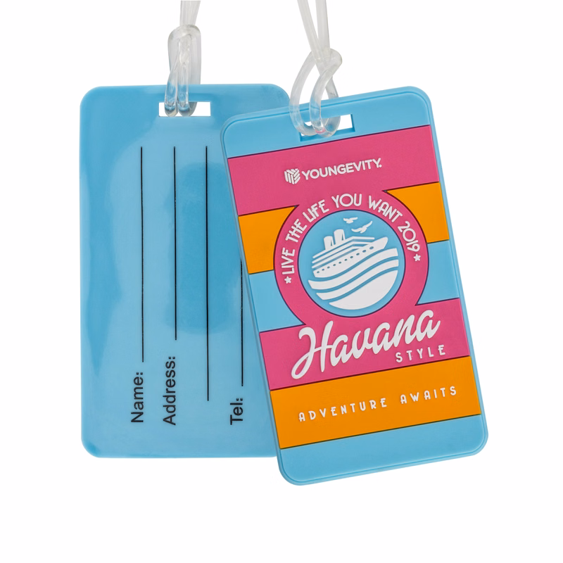 Custom PVC Luggage Tags (Write-on Back)