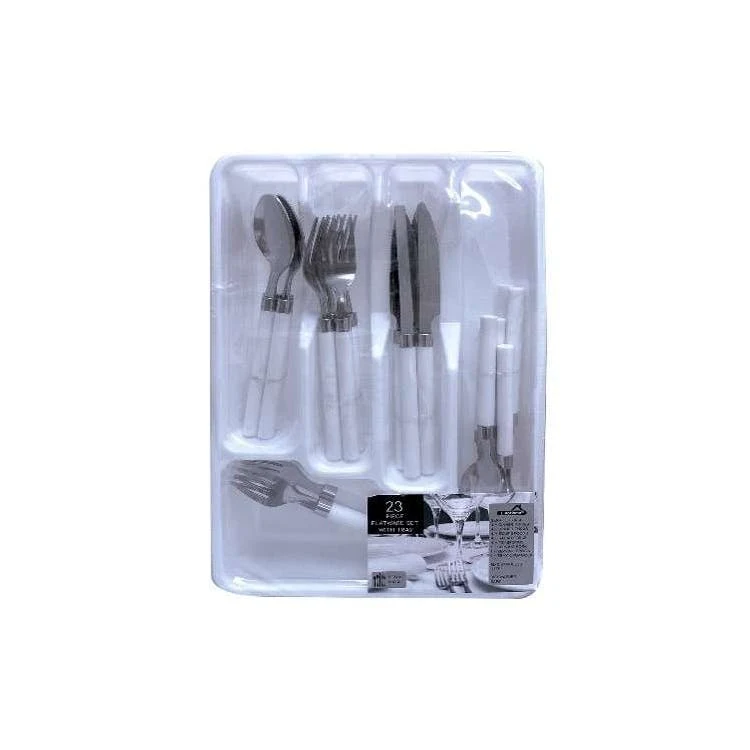 23-Piece Stainless Steel Cutlery Sets with Tray 1