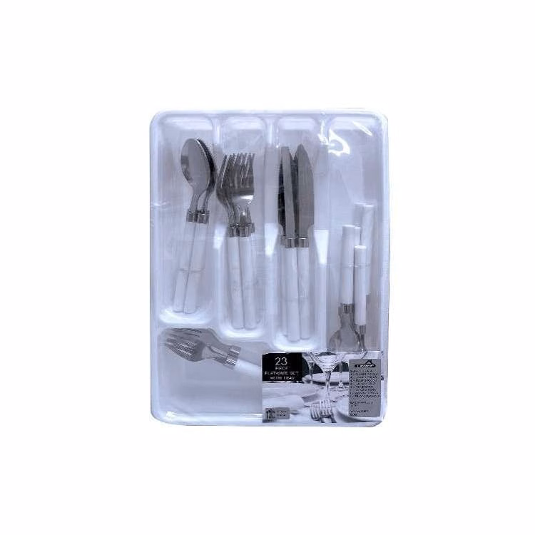23-Piece Stainless Steel Cutlery Sets with Tray