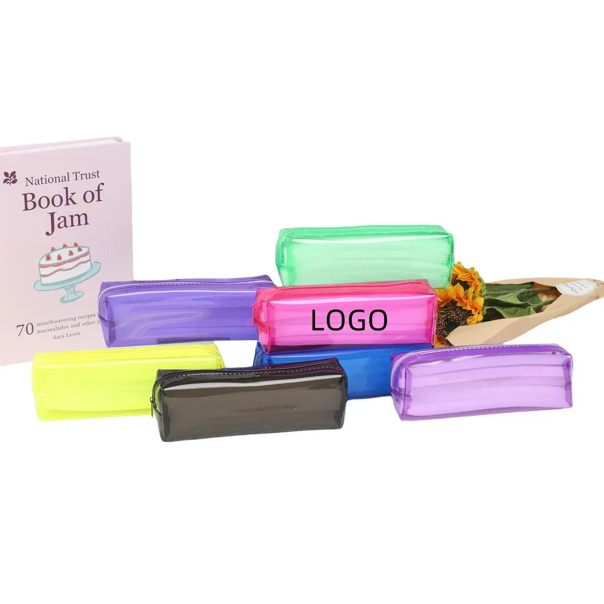 Large Capacity PVC Transparent Zipper Pencil Case 1