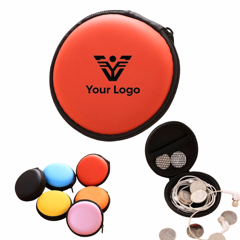 Round Earbud Carrying Case