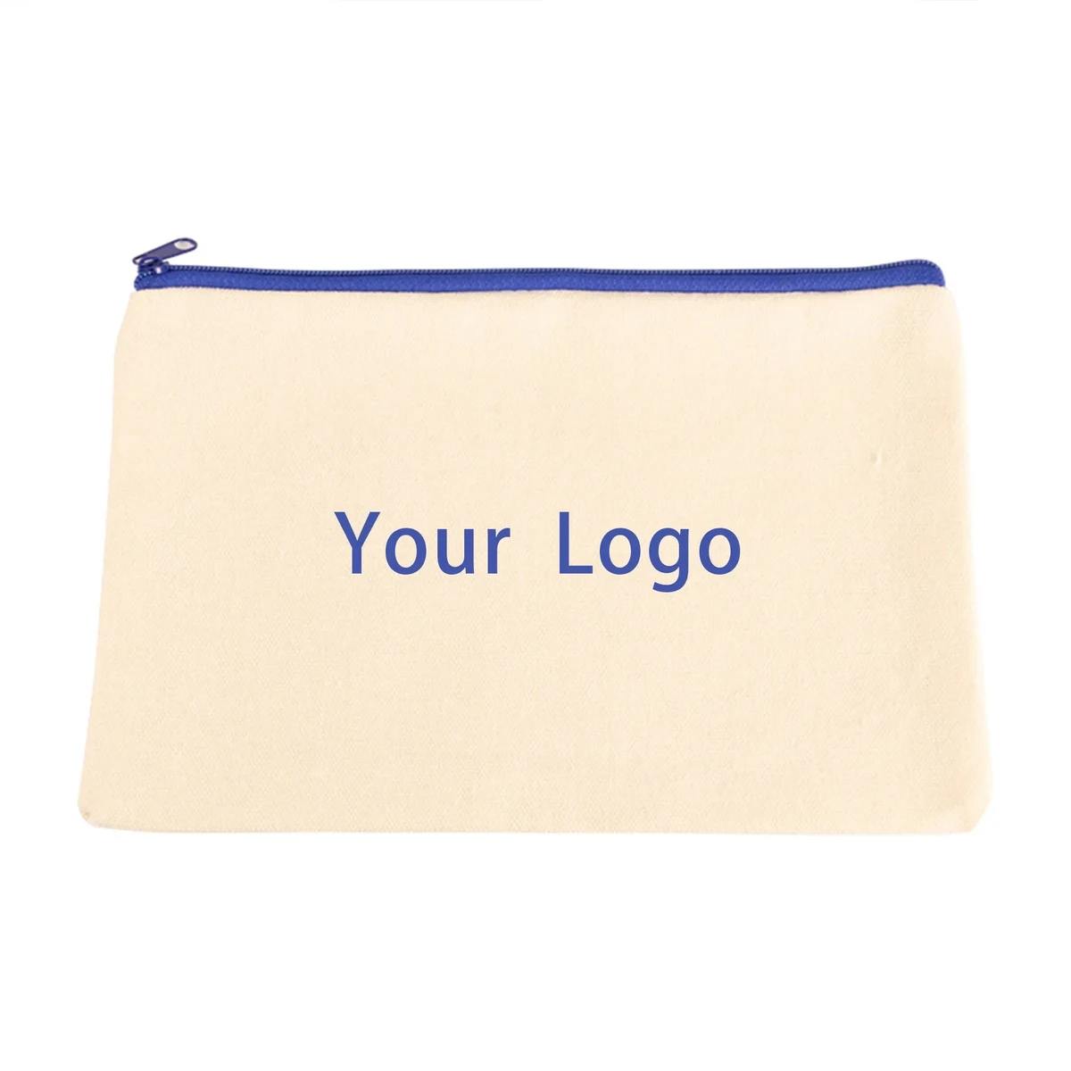 Canvas Cosmetic Bag With Zipper 1