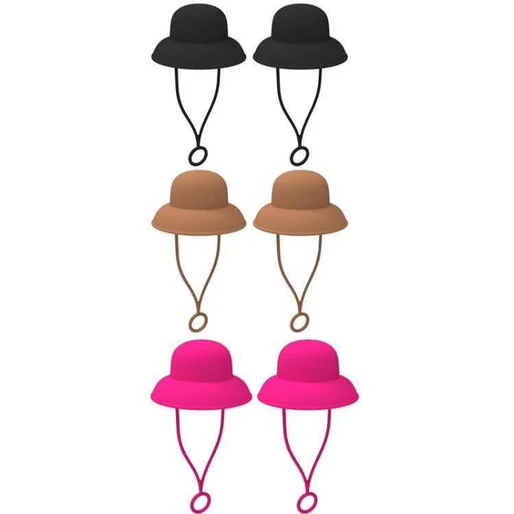 Burn Hat Sharped Silicone Straw Caps 1