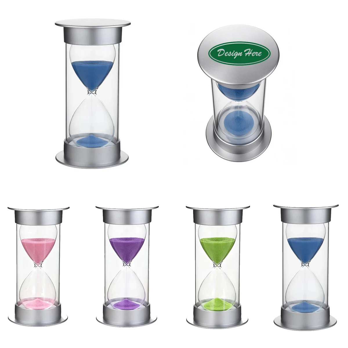 Custom Logo Plastic Hourglass Sand Timer 10 Min 1