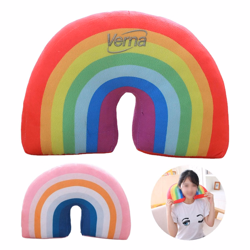 Rainbow Plush PP Cotton Pillow