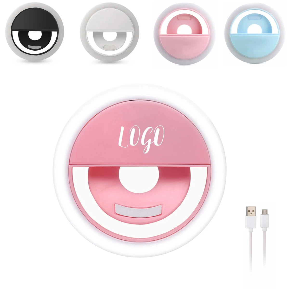 LED Selfie Clip Ring Fill Light With Usb 1