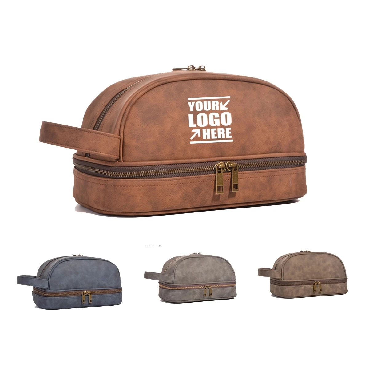 Classic Leather Toiletry Bag And Dopp Kit For Men 1