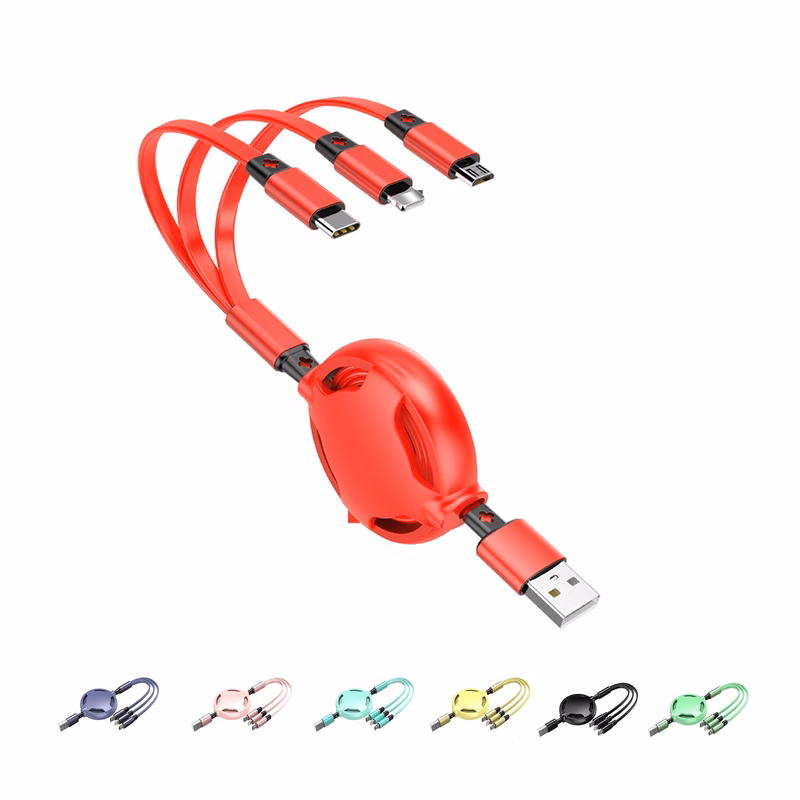 Retractable Multi-function Data Cable