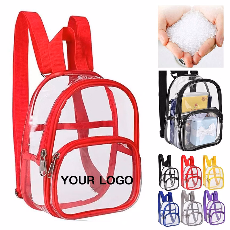 Transparent Mini Backpack with Adjustable Straps