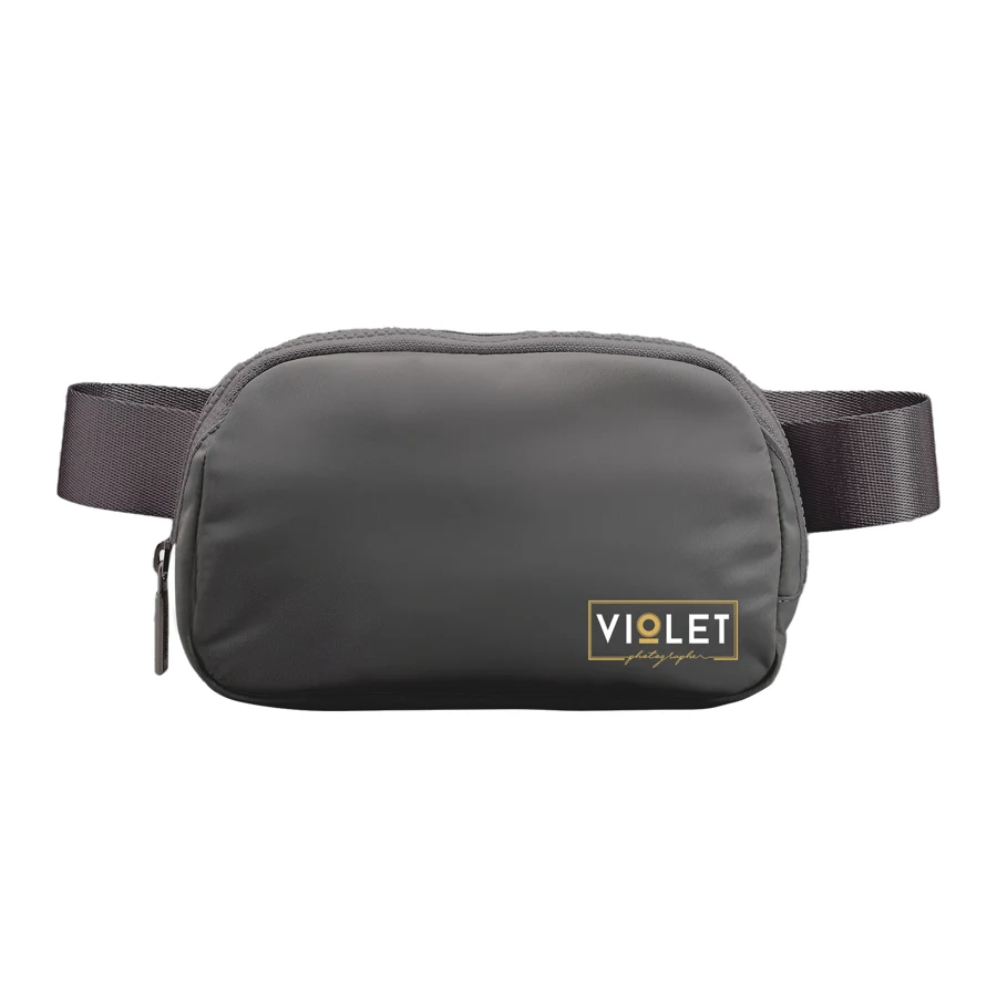 Simply Styled Nylon Waist Bag w/ Zip w/ Custom Logo 1