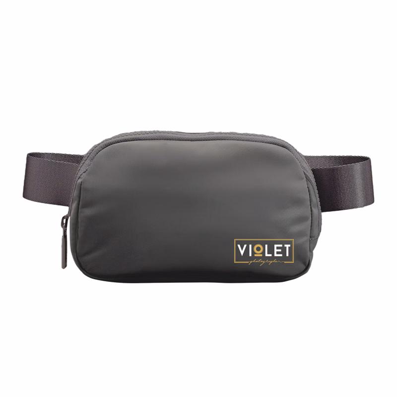 Simply Styled Nylon Waist Bag w/ Zip w/ Custom Logo