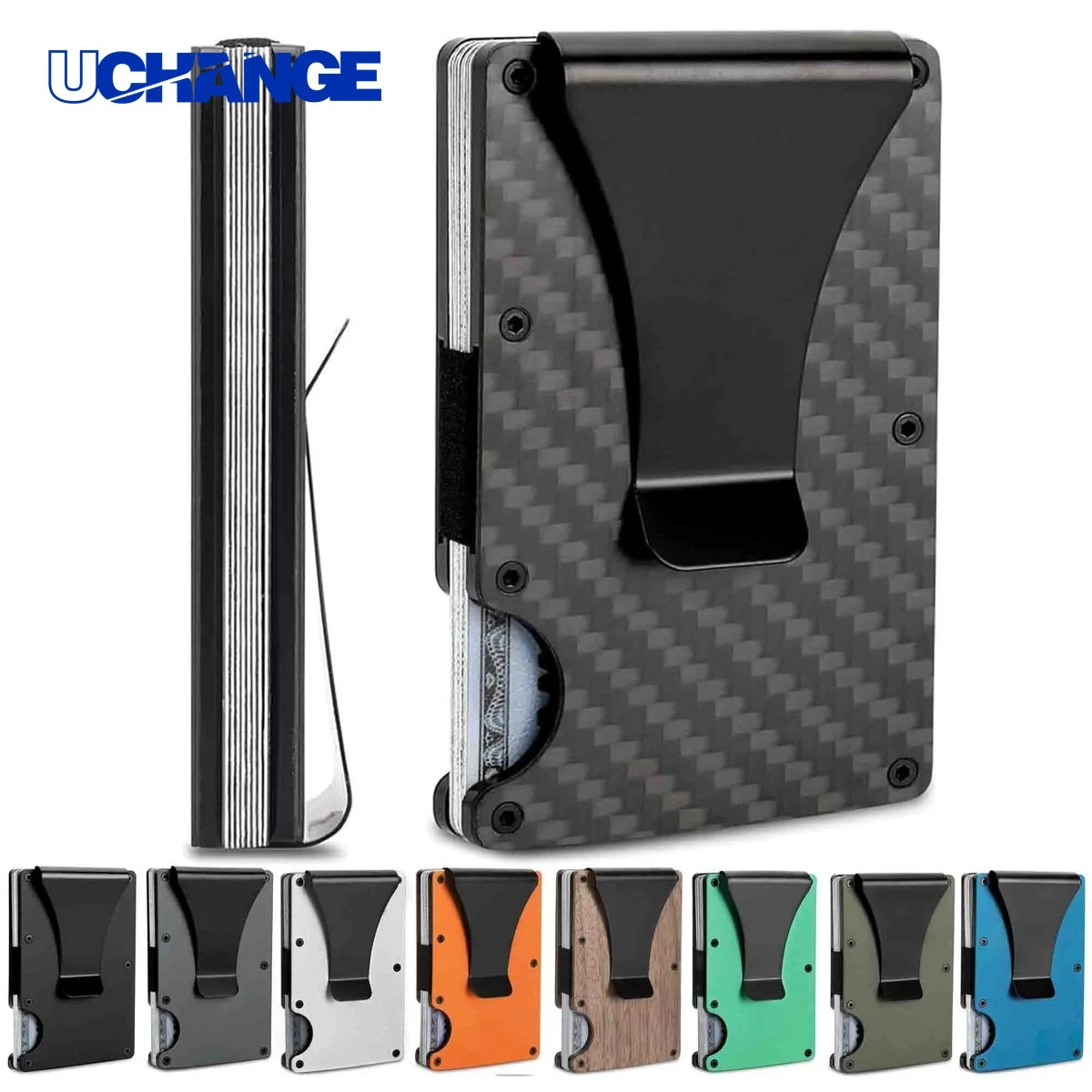 Minimalist Carbon Fiber RFID Blocking Wallet 1