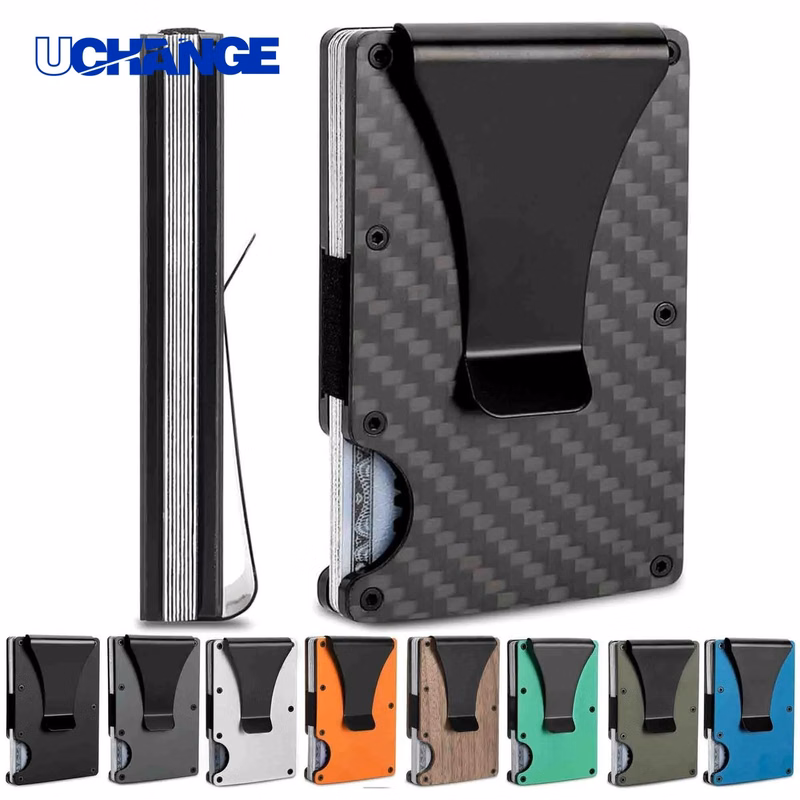 Minimalist Carbon Fiber RFID Blocking Wallet