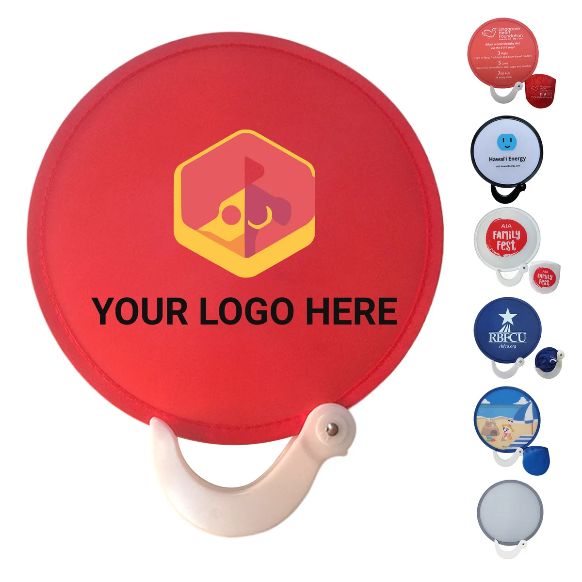 PET Foldable Fan with Pouch 1